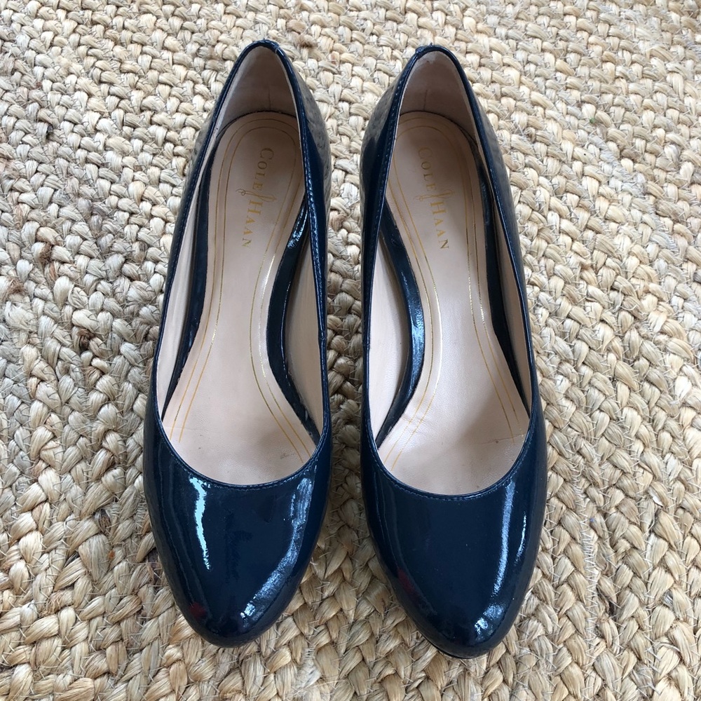 Cole Haan patent leather pumps
